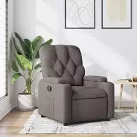vidaXL Relaxsessel Taupe Stoff