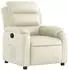 vidaXL Laurence Relaxsessel verstellbar, Kunstleder, creme (373487)