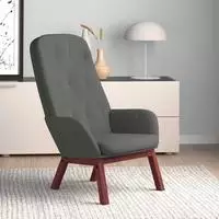 vidaXL Relaxsessel Dunkelgrau Samt
