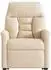 vidaXL Relaxsessel mit Aufstehhilfe, beige, Mikrofasergewebe (3303092)