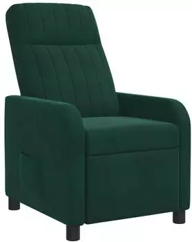 vidaXL Liegesessel dunkelgr&uuml;n, Samt (42035111)
