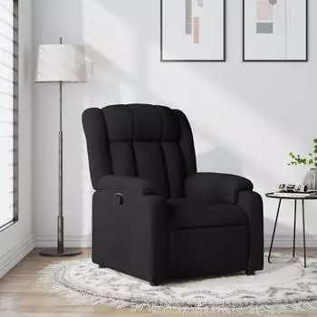 vidaXL Berenas Relaxsessel, Stoff, schwarz (3205774)