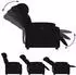 vidaXL Berenas Relaxsessel, Stoff, schwarz (3205774)