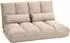HomCom Bodenstuhl 2-in-1 mit Liegefunktion, verstellbare Rückenlehne, beige (800000911459)
