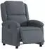 vidaXL Elektrischer Relaxsessel dunkelgrau Samt (3204279)