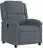 vidaXL Elektrischer Relaxsessel dunkelgrau Samt (3204279)