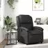 vidaXL Relaxsessel Echtleder, schwarz (3205920)