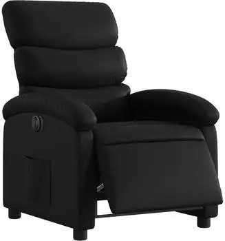 vidaXL Relaxsessel elektrisch, Kunstleder, schwarz (3204026)