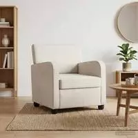 vidaXL Sessel Creme Samt