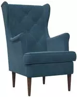vidaXL Sessel Blau Samt