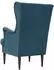 vidaXL Sessel Samt, blau, 65x79x100cm