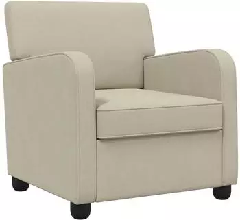 vidaXL Sessel Sand Samt