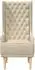 vidaXL Hochlehner mit Knopfheftung, creme, Stoff (42042486)