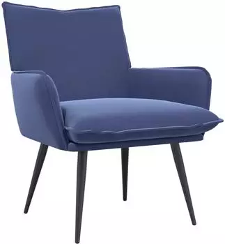 vidaXL Sessel Polizeiblau Samt