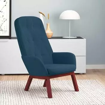 vidaXL Relaxsessel blau Samt (341228)