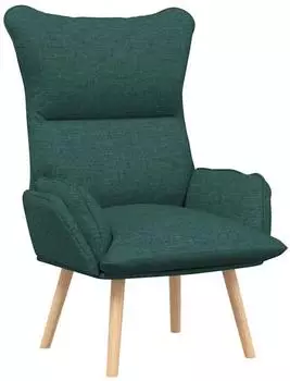vidaXL Sessel dunkelgr&uuml;n, Stoff, 69x74x93cm
