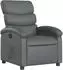 vidaXL Relaxsessel grau, Kunstleder (371716)