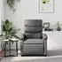 vidaXL Relaxsessel grau, Kunstleder (371716)