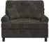 vidaXL XXL-Sessel mit Kissen, 1,5-Linien-Stoff, dunkelbraun (42043500)