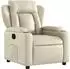 vidaXL Relaxsessel Kunstleder, beige (372428)