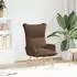 vidaXL Sessel braun, Stoff & Sperrholz, 69x74x93cm (42001869)