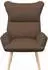 vidaXL Sessel braun, Stoff & Sperrholz, 69x74x93cm (42001869)