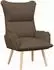 vidaXL Sessel braun, Stoff & Sperrholz, 69x74x93cm (42001869)