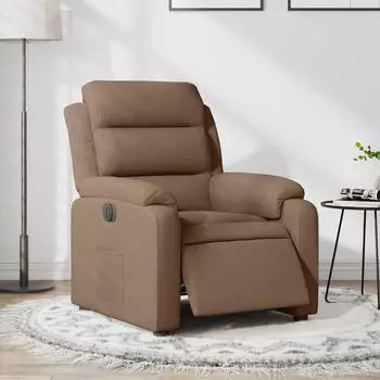 vidaXL Elektrischer Relaxsessel braun, Stoff (3204960)