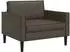 vidaXL Sessel XL braun Kunstleder (42043520)