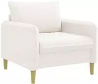vidaXL XL-Sessel Wei&szlig; Boucl&eacute;