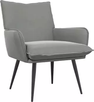 vidaXL Sessel hellgrau Samt (42047723)