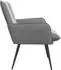 vidaXL Sessel hellgrau Samt (42047723)