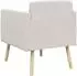 vidaXL Akzentstuhl Chenille-Stoff, creme