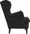 vidaXL Sessel schwarz, Samt, 71x92x91cm