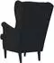 vidaXL Sessel schwarz, Samt, 71x92x91cm