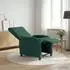 vidaXL Massage-Relaxsessel dunkelgrün, Stoff (42034914)