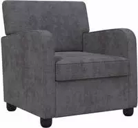 vidaXL Sessel Dunkelgrau Chenille