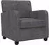 vidaXL Sessel dunkelgrau Chenille