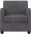 vidaXL Sessel dunkelgrau Chenille