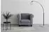 Dorel Home Felix II Chesterfield-Sessel Breit-Cord, grau, Rückenlehne verstellbar (93901134-0)