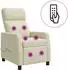 vidaXL Massage-Relaxsessel, creme, Kunstleder (42035090)