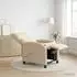 vidaXL Massage-Relaxsessel, creme, Stoff