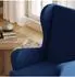 Masseno Vogera Ohrensessel Polstersessel, blau, Holzwerkstoff (800001819219)