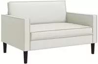 vidaXL XXL-Sessel Wei&szlig; Kunstleder