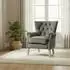 Mid.you Remax Ohrensessel Holz, grau (73x86x75cm)