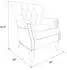 Mid.you Remax Ohrensessel Holz, grau (73x86x75cm)
