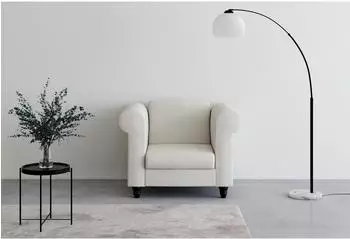 Dorel Home Felix II Chesterfield-Sessel Breit-Cord, beige, verstellbare Rückenlehne (74044012-0)