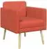 vidaXL Akzentstuhl rot-orange, Cordstoff (42044816)