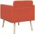 vidaXL Akzentstuhl rot-orange, Cordstoff (42044816)