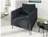 S-Style Möbel Harmony Sessel Chenille, graphit, Metallfüße (800000872773)